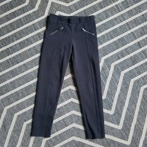 Old Navy Girls Black Zip-Picket Leggings